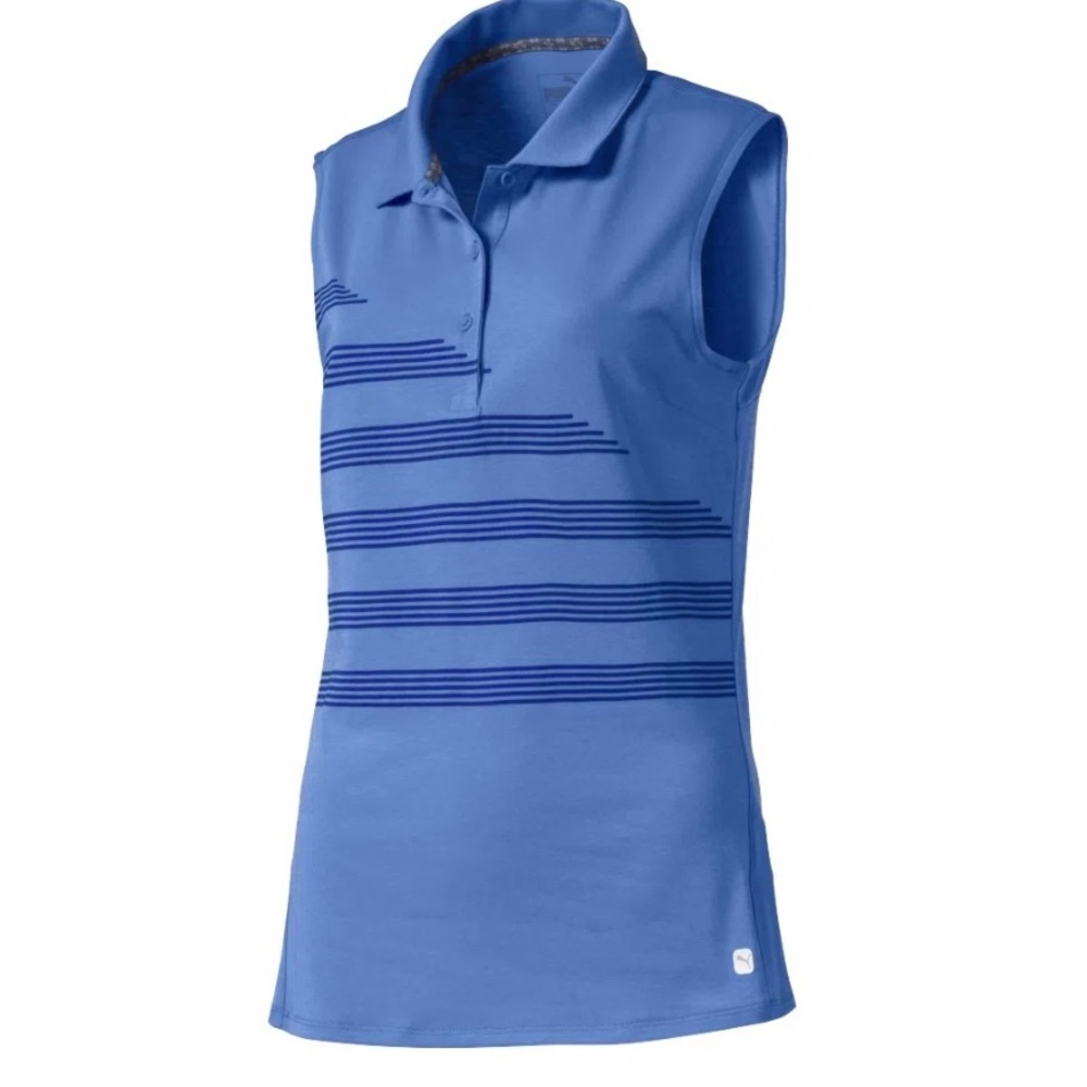 NWT Puma Women’s Step Stripe Sleeveless Polo💕